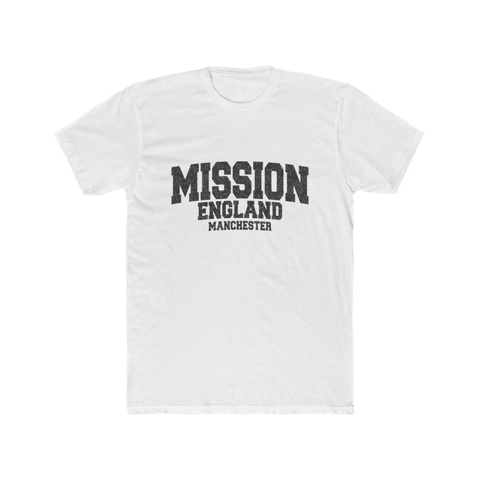 England Manchester Mission T-Shirt in Solid White, front view