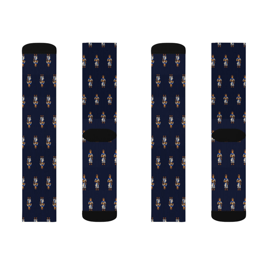 Corianton Brick Chess crew socks by Weak Things view 2