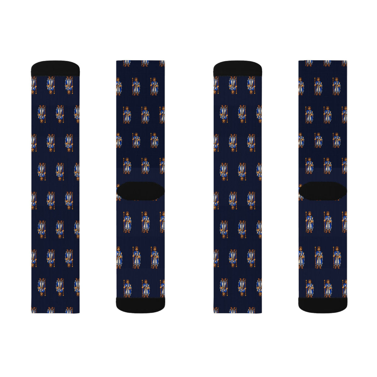 Nephi (son of Helaman) Brick Chess crew socks by Weak Things view 2