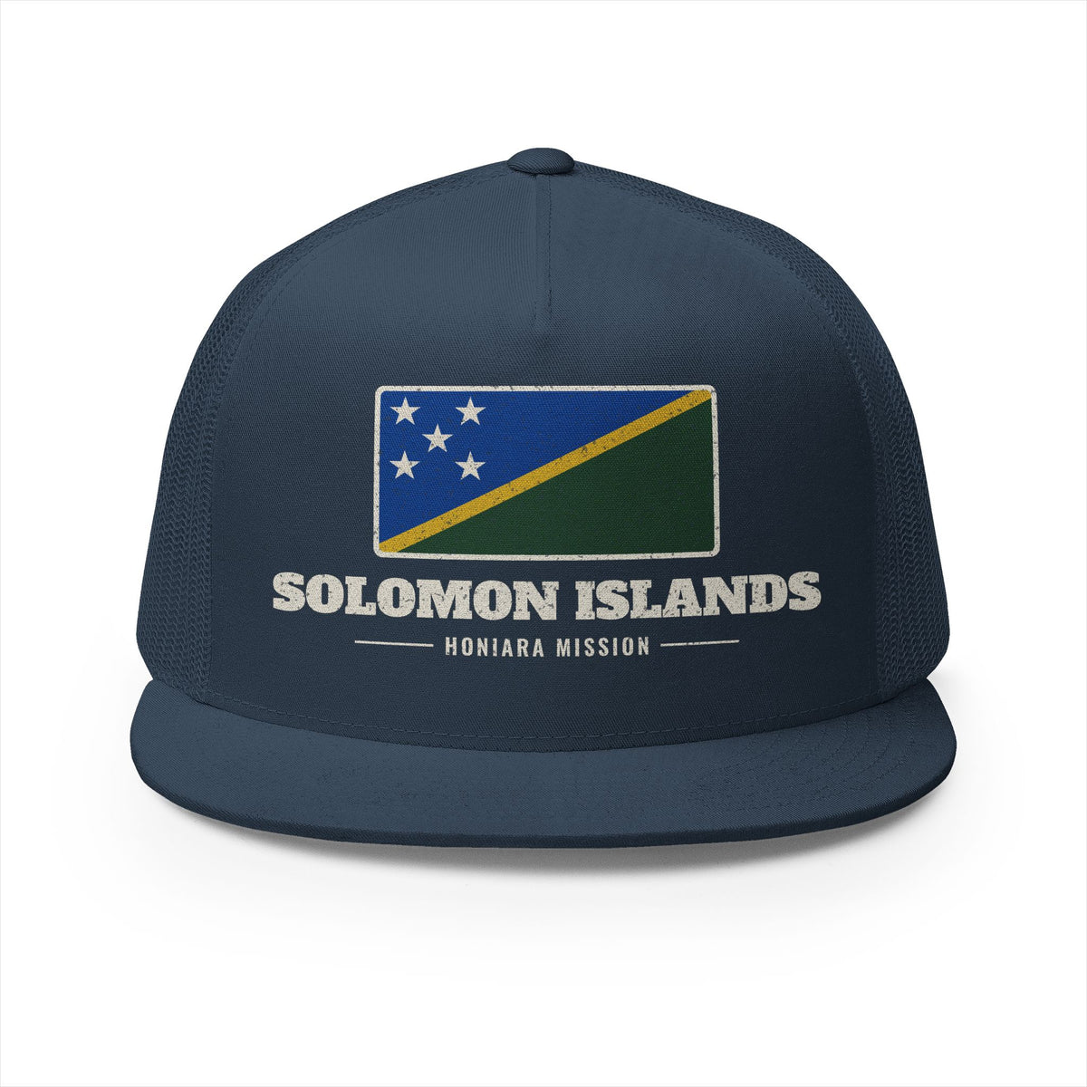 Solomon Islands Honiara Mission Flag Map Trucker Hat