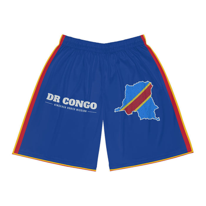 Democratic Republic of the Congo Kinshasa North Mission Basketball Shorts, front view