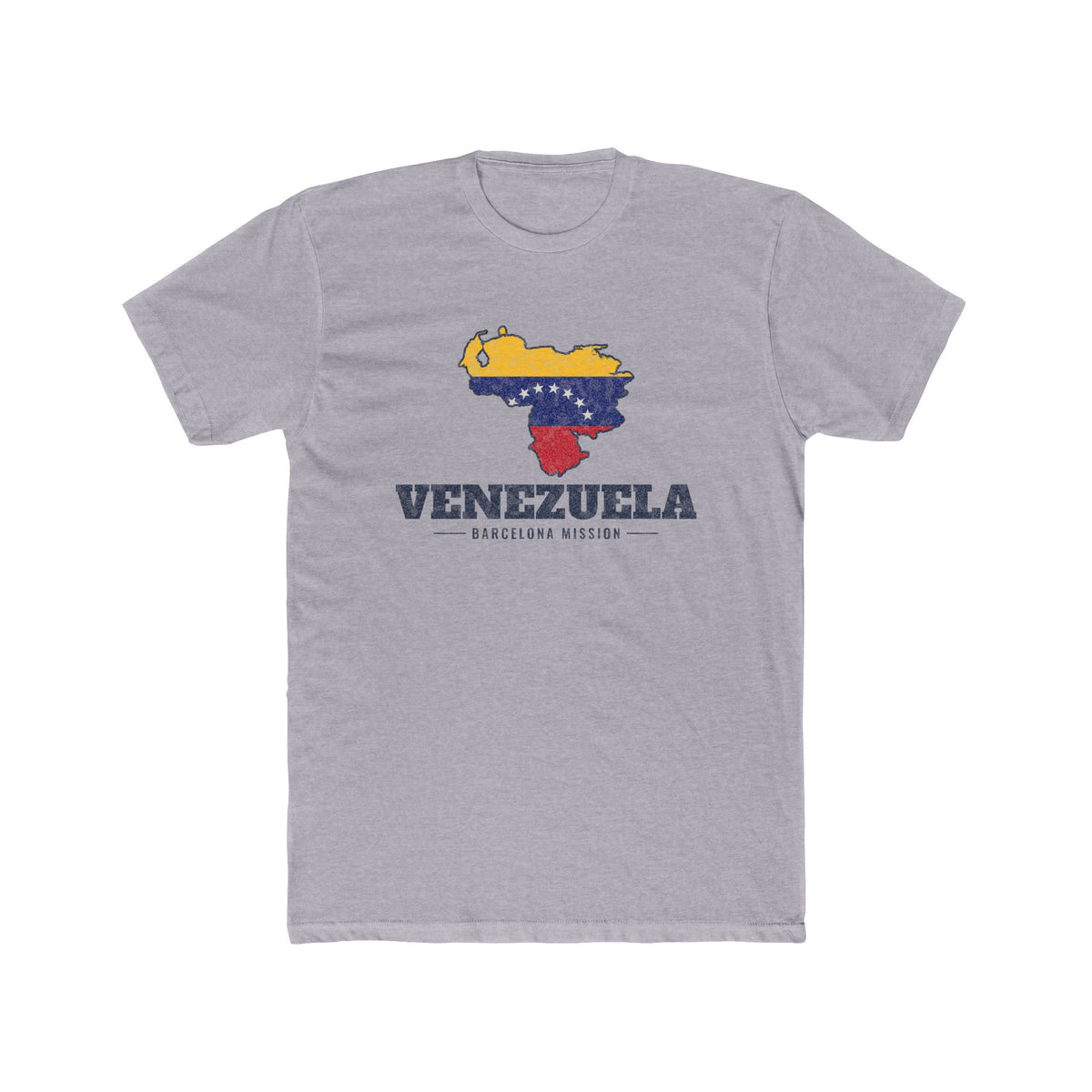 Venezuela Barcelona Mission Flag Map Shirt