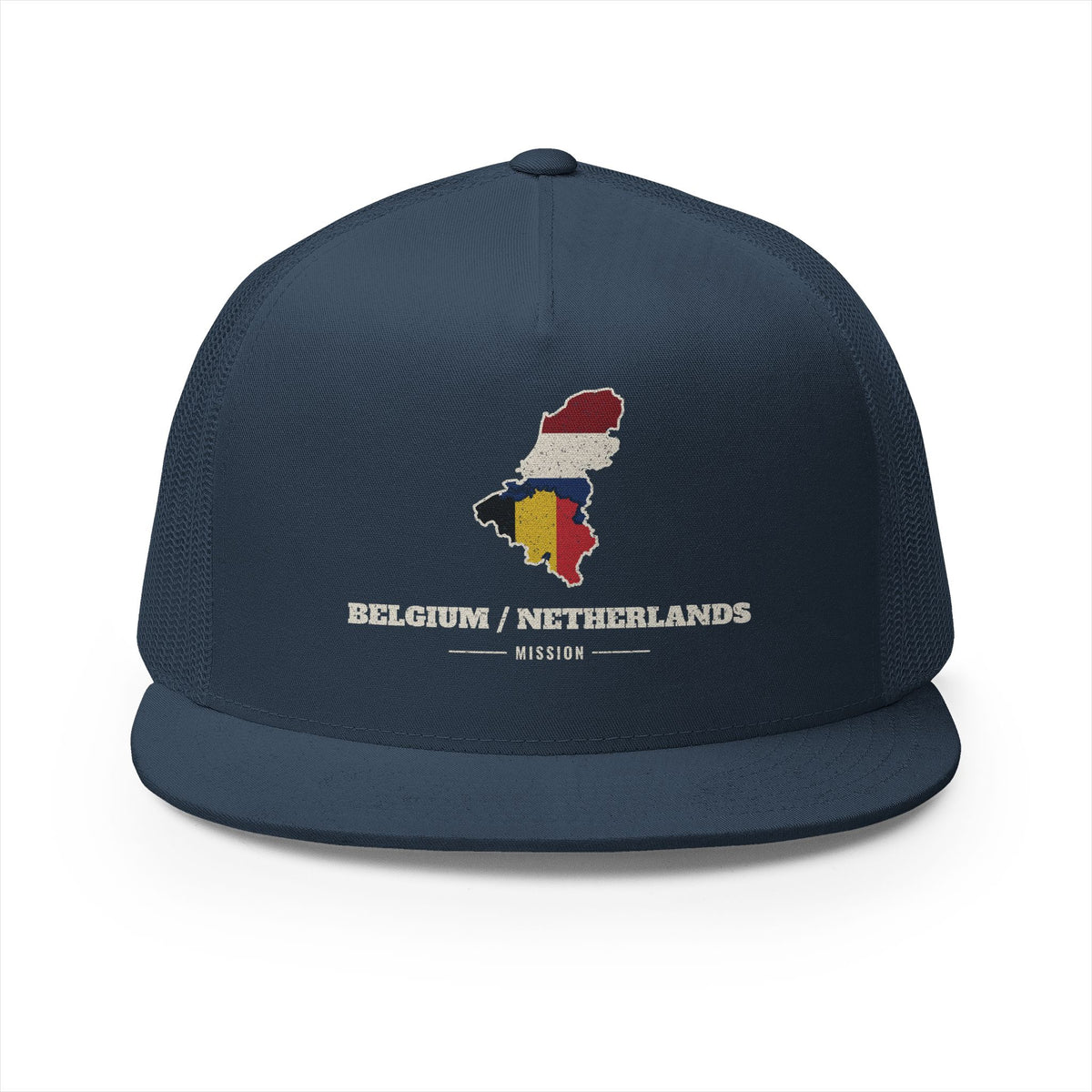 Belgium/Netherlands Mission Flag Map Trucker Hat