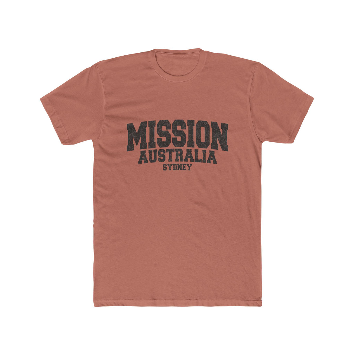 Australia Sydney Mission T-Shirt in Solid Desert Pink, front view