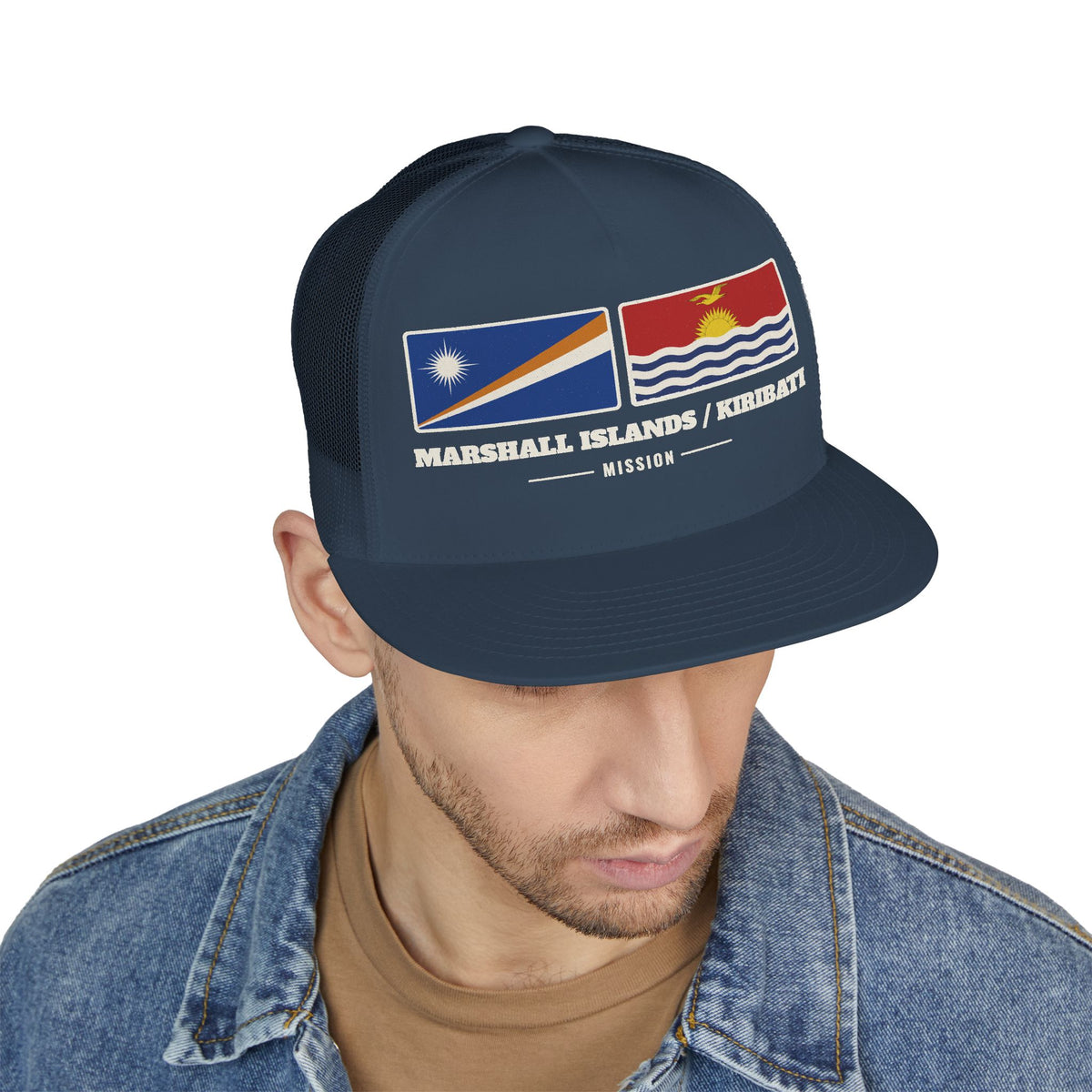 Marshall Islands/Kiribati Mission Flag Map Trucker Hat