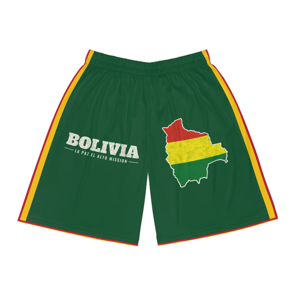 Bolivia La Paz El Alto Mission Basketball Shorts, front view