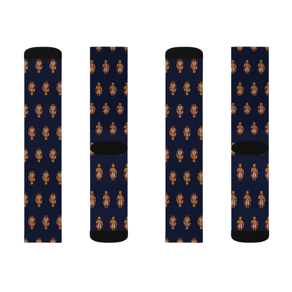 Laban Brick Chess crew socks by Weak Things view 2