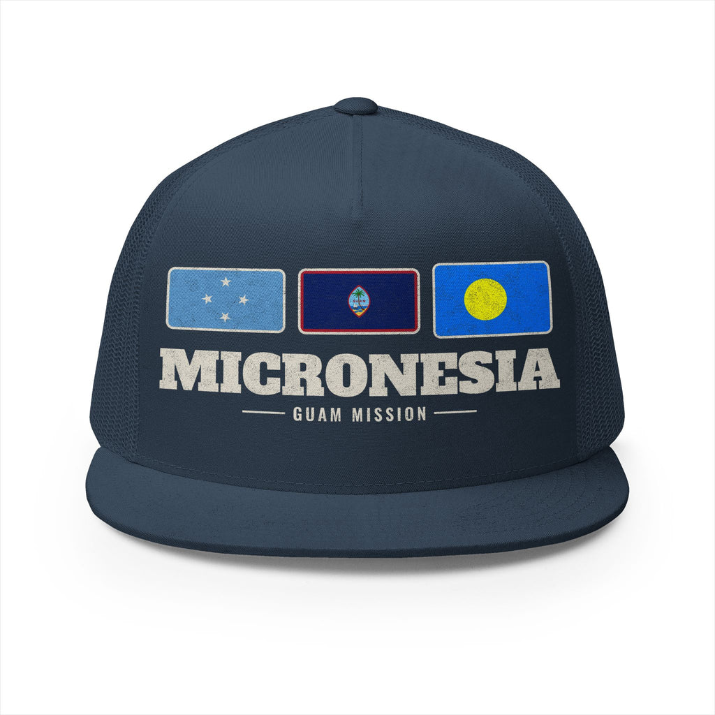 Micronesia Guam Mission Flag Map Trucker Hat