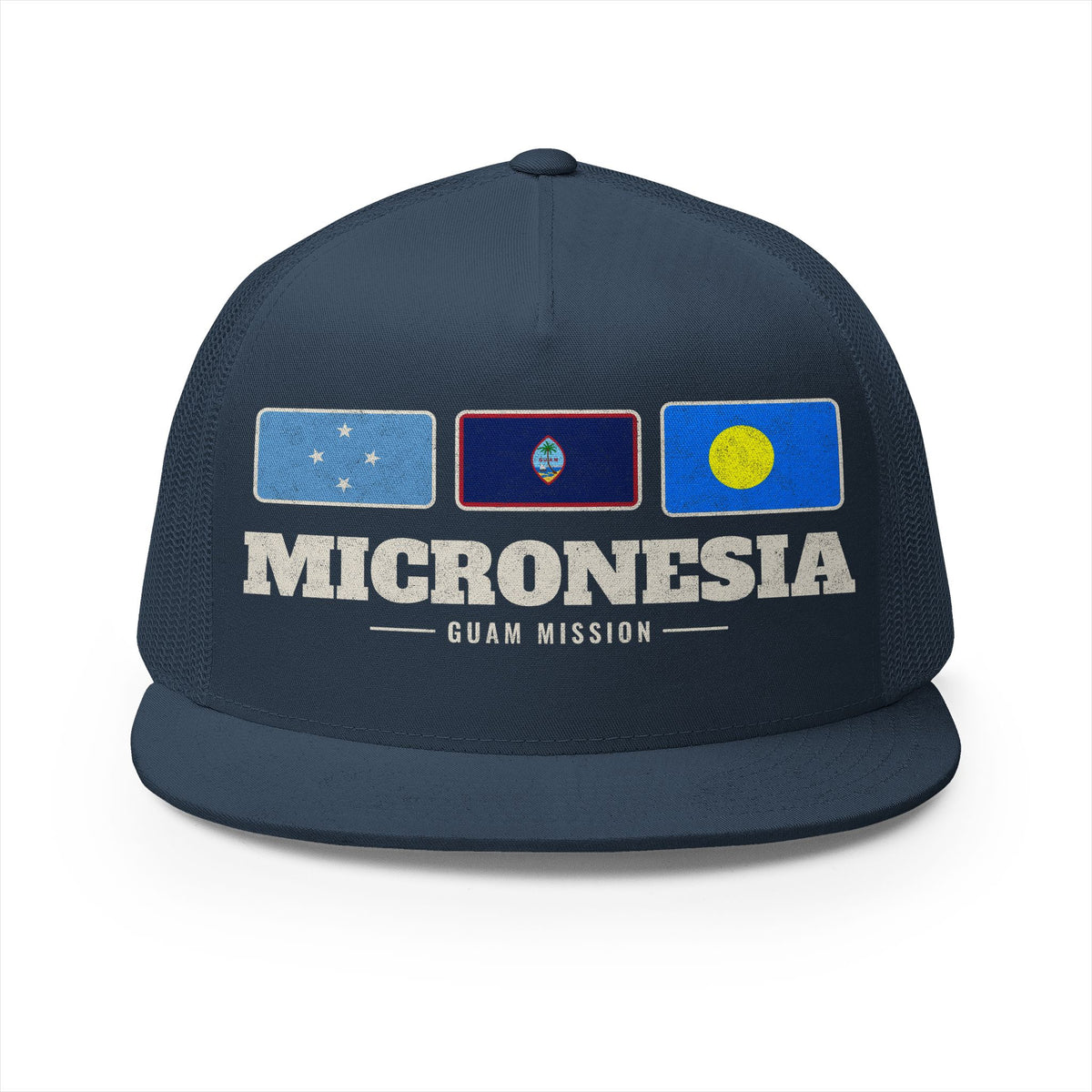 Micronesia Guam Mission Flag Map Trucker Hat
