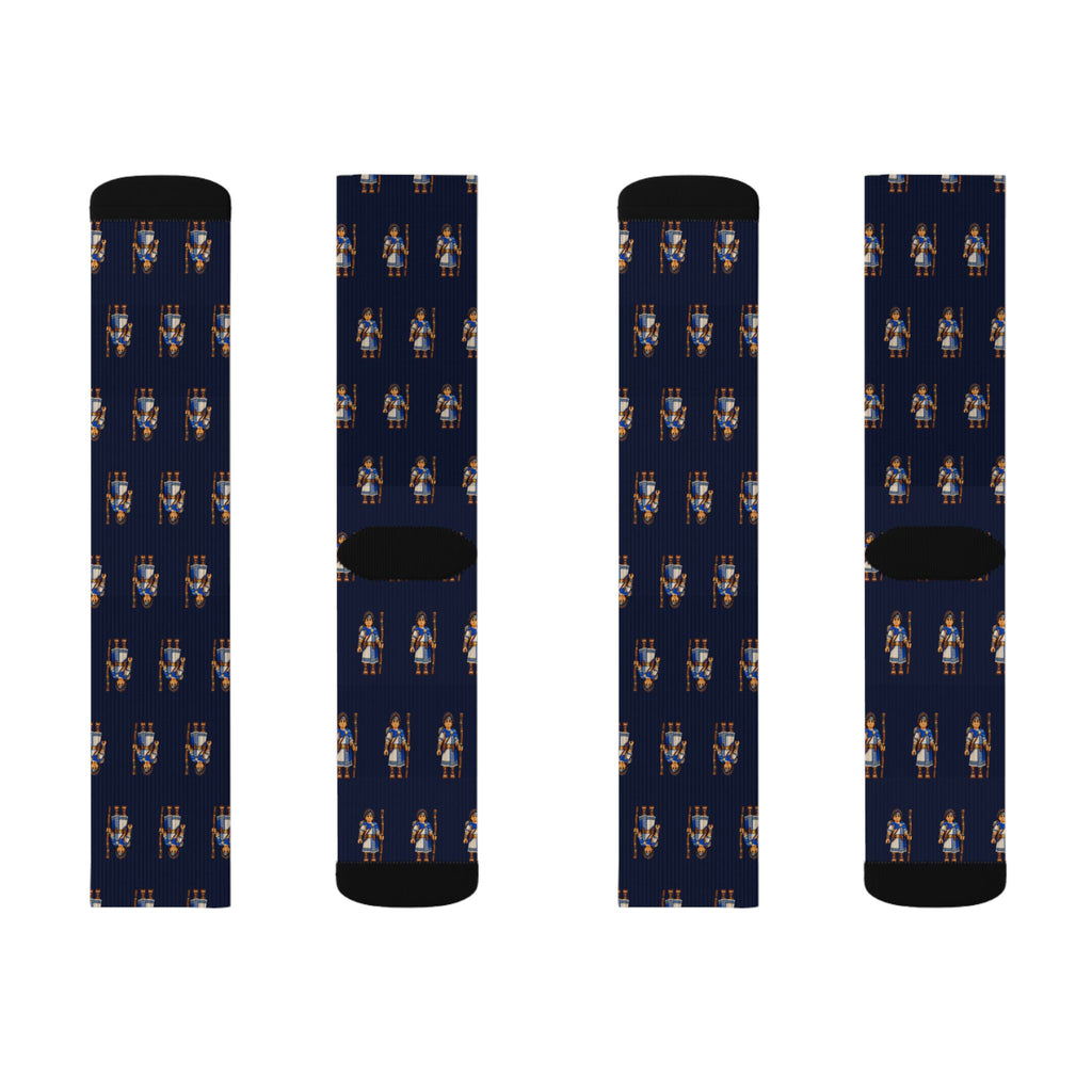 Sam Brick Chess crew socks by Weak Things view 2
