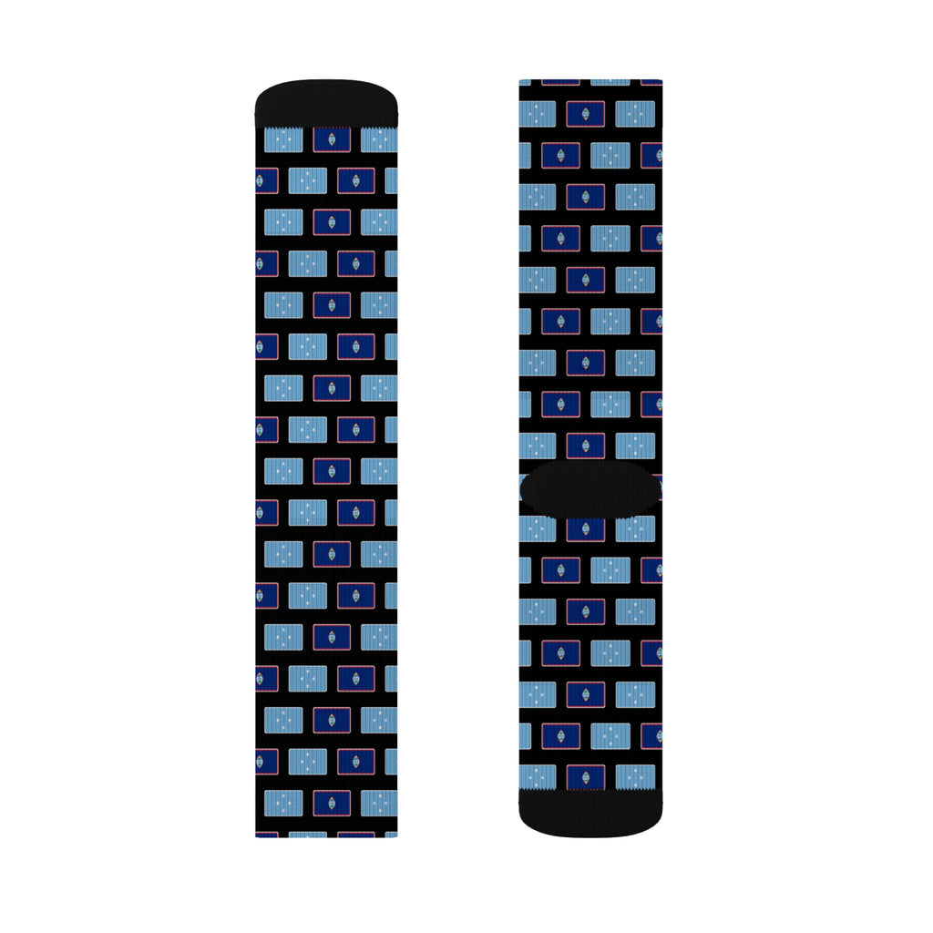 Micronesia Guam Mission Flag Socks
