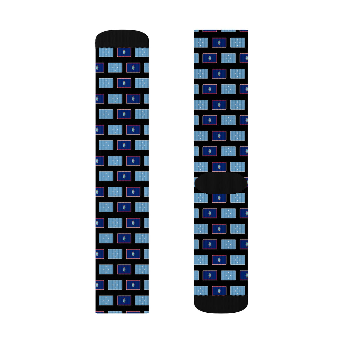 Micronesia Guam Mission Flag Socks