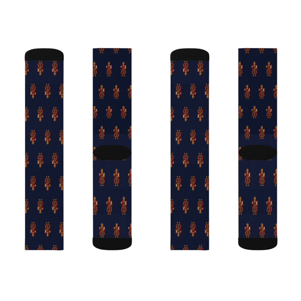 Sherem Brick Chess crew socks by Weak Things view 2