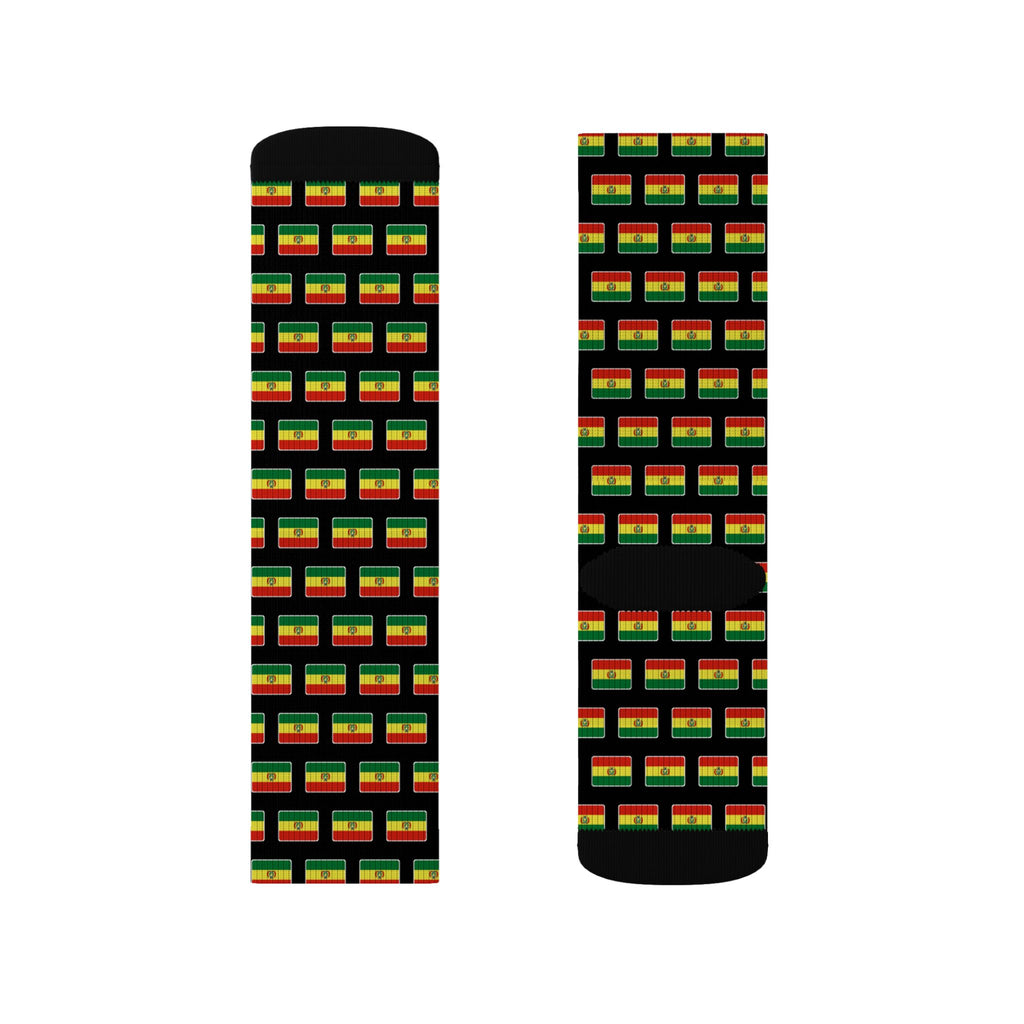 Bolivia Mission Flag Socks