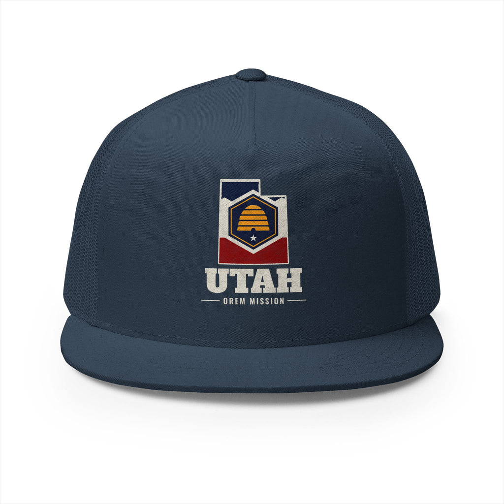 Utah Orem Mission Flag Map Trucker Hat