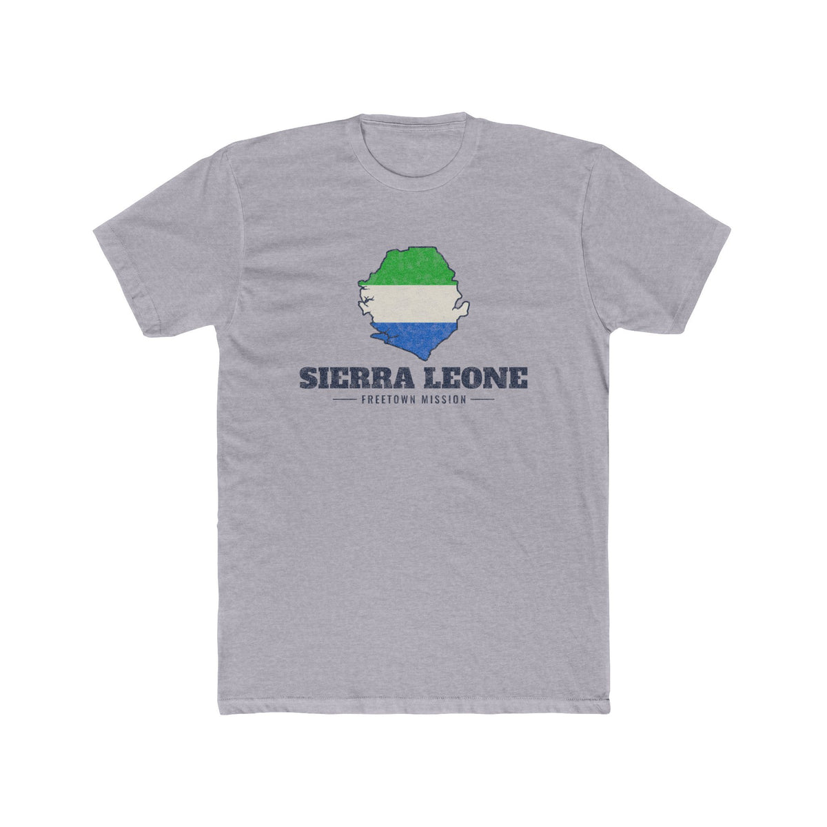 Sierra Leone Freetown Mission Flag Map Shirt
