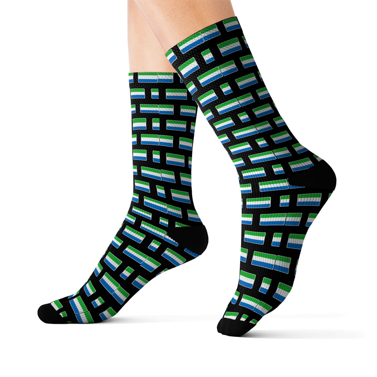 Sierra Leone Mission Flag Socks