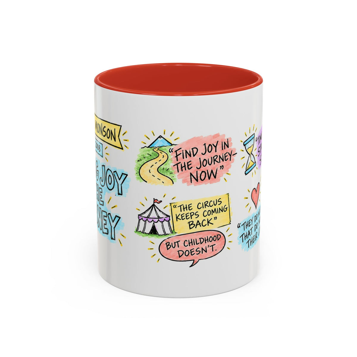 Finding Joy in the Journey Sketch Note Mug — Thomas S. Monson
