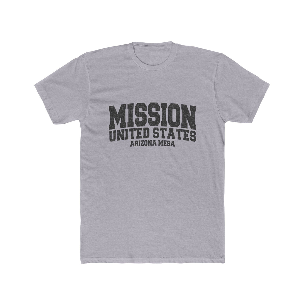 Arizona Mesa Mission T-Shirt in Heather Grey, front view