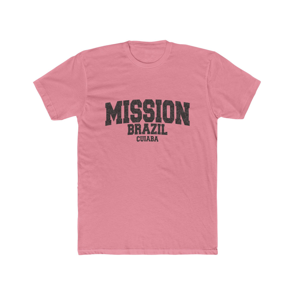 Brazil Cuiaba Mission T-Shirt in Solid Light Pink, front view