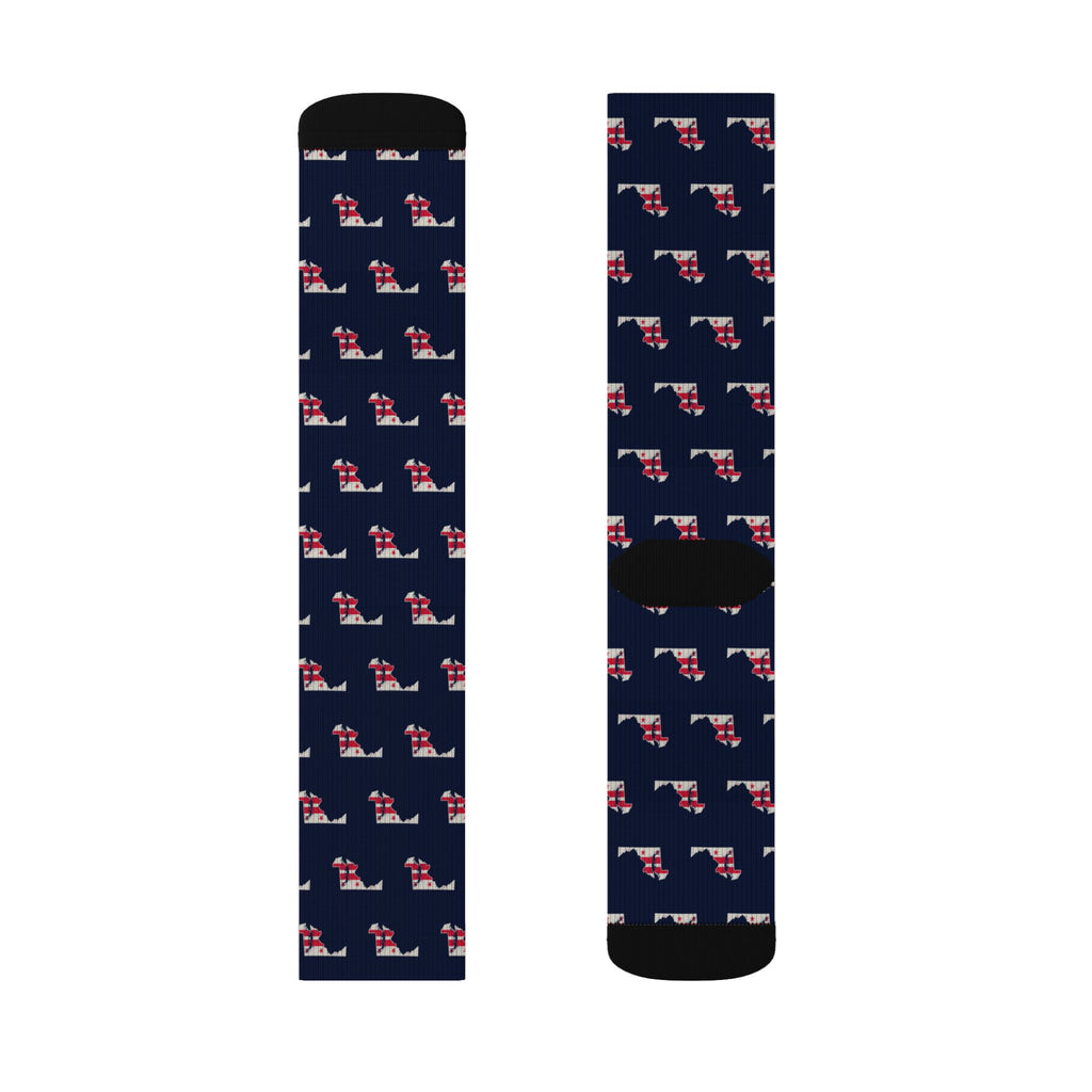 Washington DC North Mission Flag Map Socks