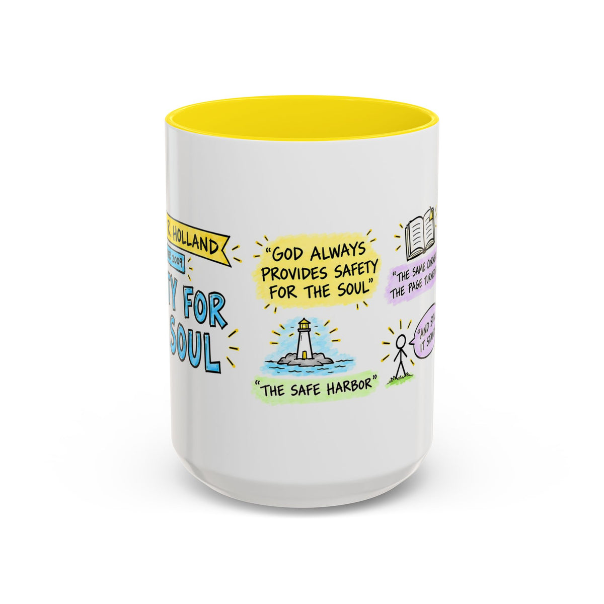 Safety for the Soul Sketch Note Mug — Jeffrey R. Holland