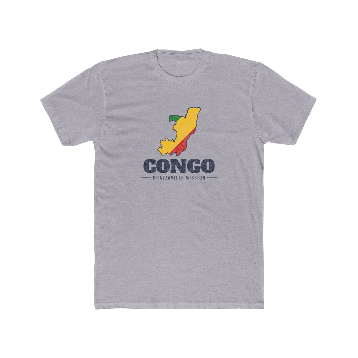 Republic of Congo Brazzaville Mission Flag Map Shirt