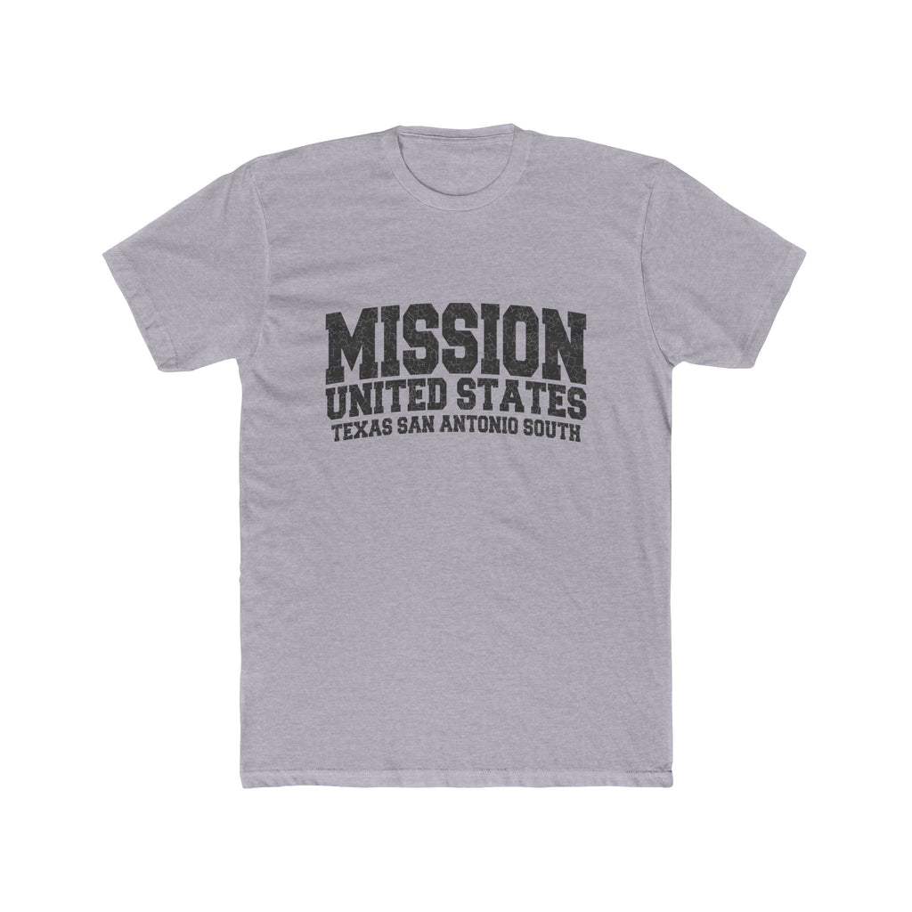 Texas San Antonio South Mission T-Shirt in Heather Grey, front view