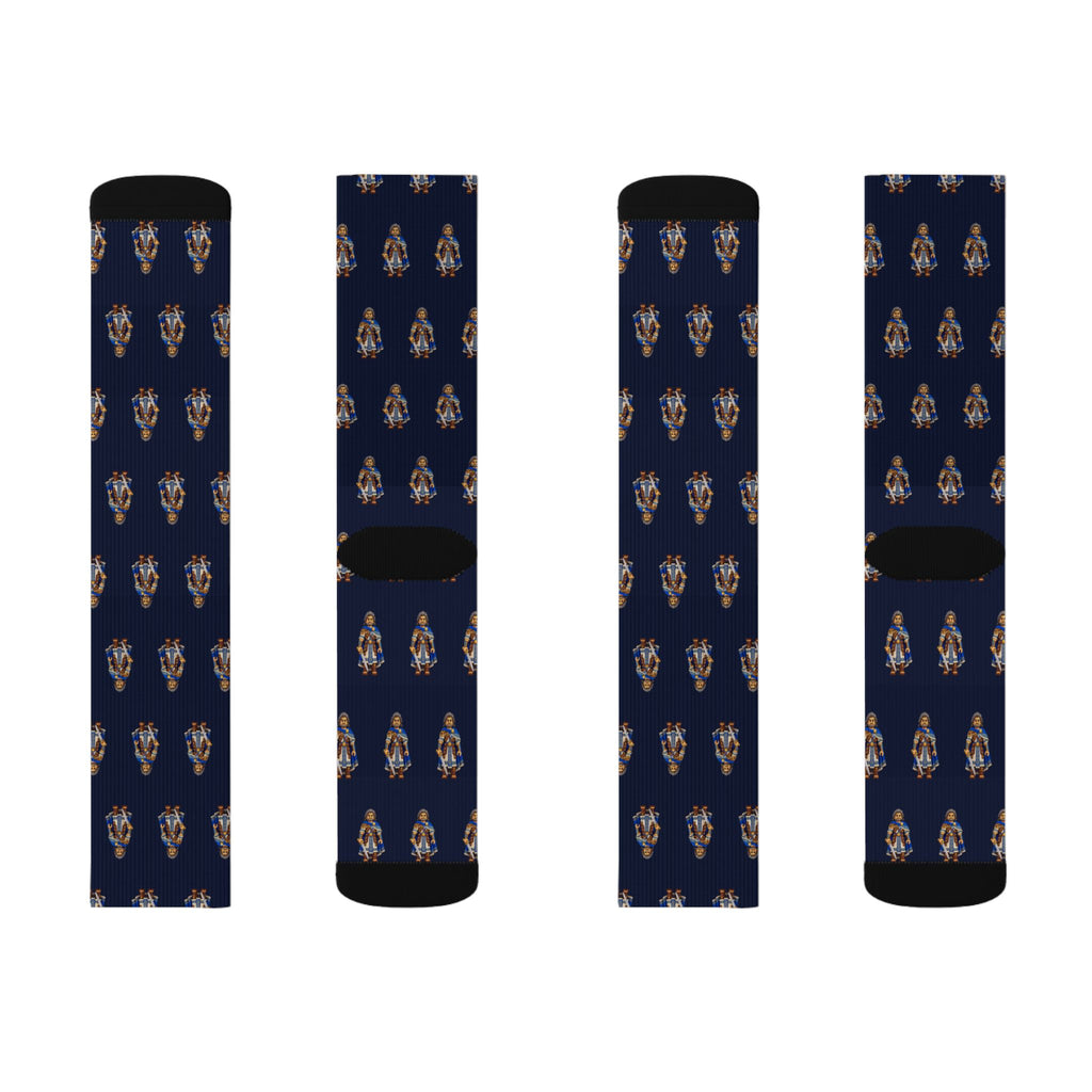 Gideon Brick Chess crew socks by Weak Things view 2