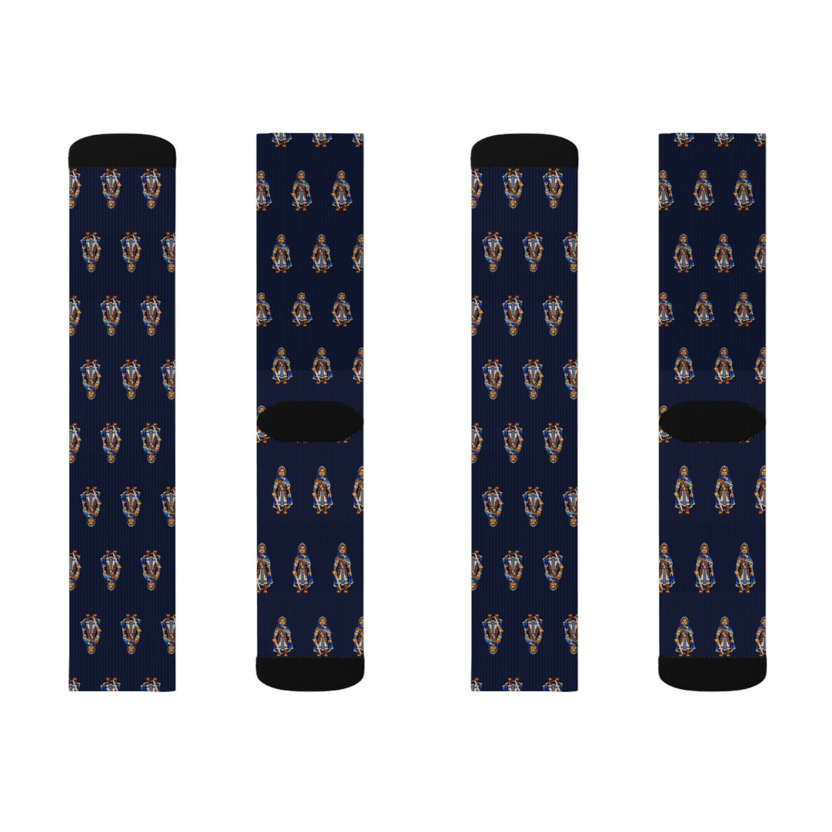 Gideon Brick Chess crew socks by Weak Things view 2