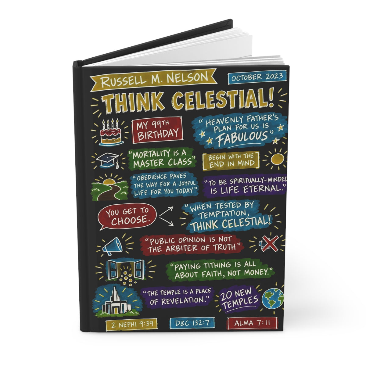 Think Celestial! Sketch Note Journal — Russell M. Nelson
