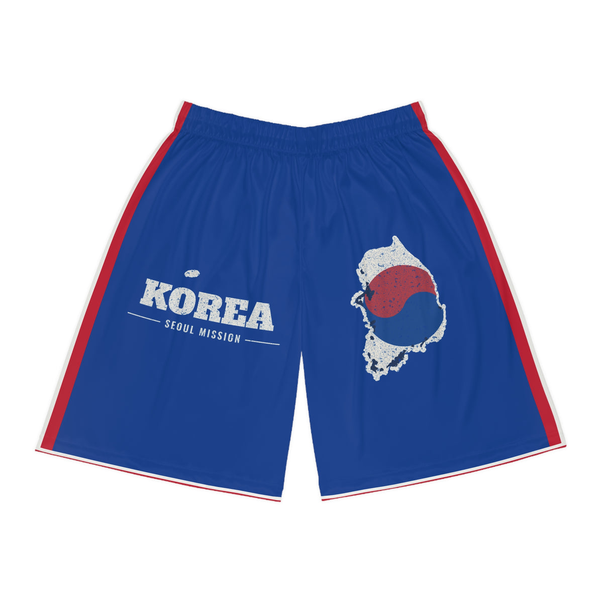 Korea Seoul Mission Basketball Shorts, front view