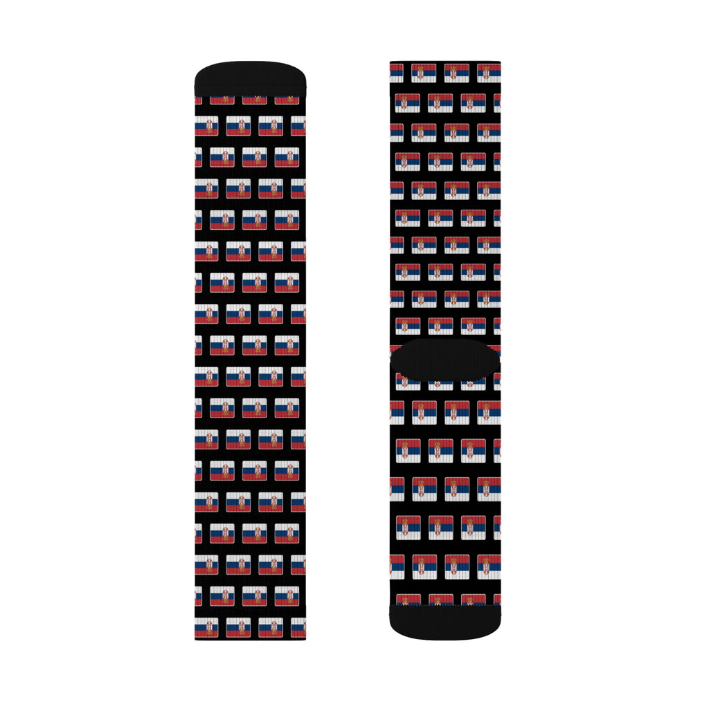 Serbia Mission Flag Socks