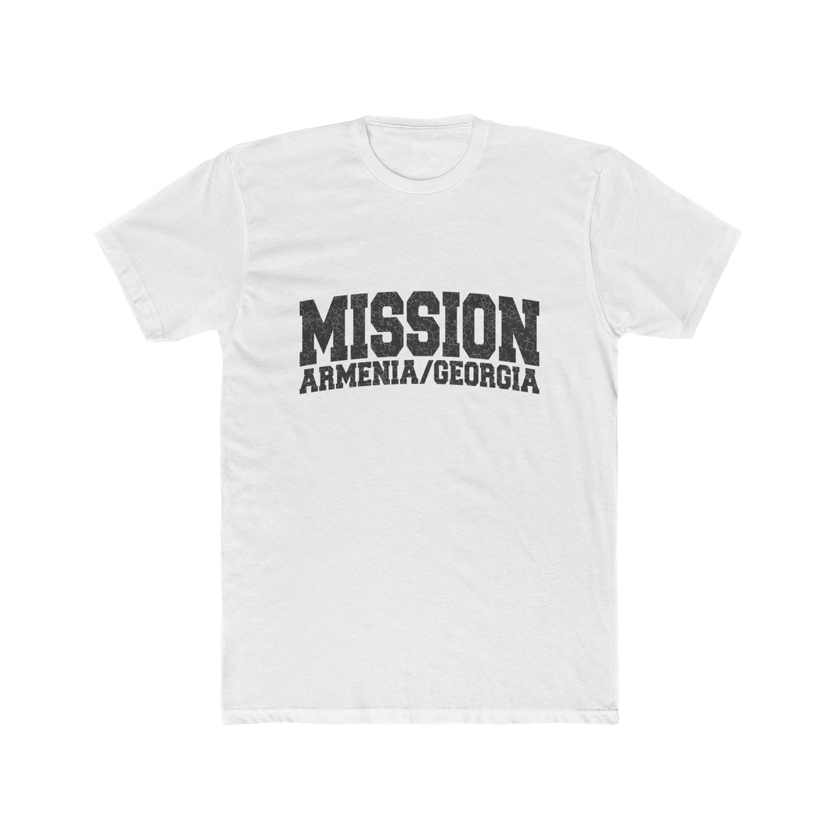 Armenia/Georgia Mission T-Shirt in Solid White, front view