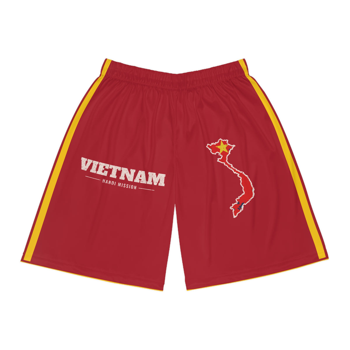 Vietnam Hanoi Mission Basketball Shorts, front view
