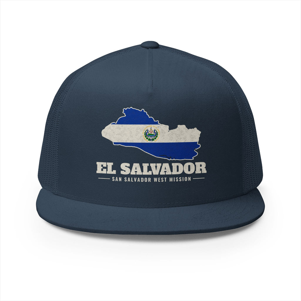El Salvador San Salvador West Mission Flag Map Trucker Hat