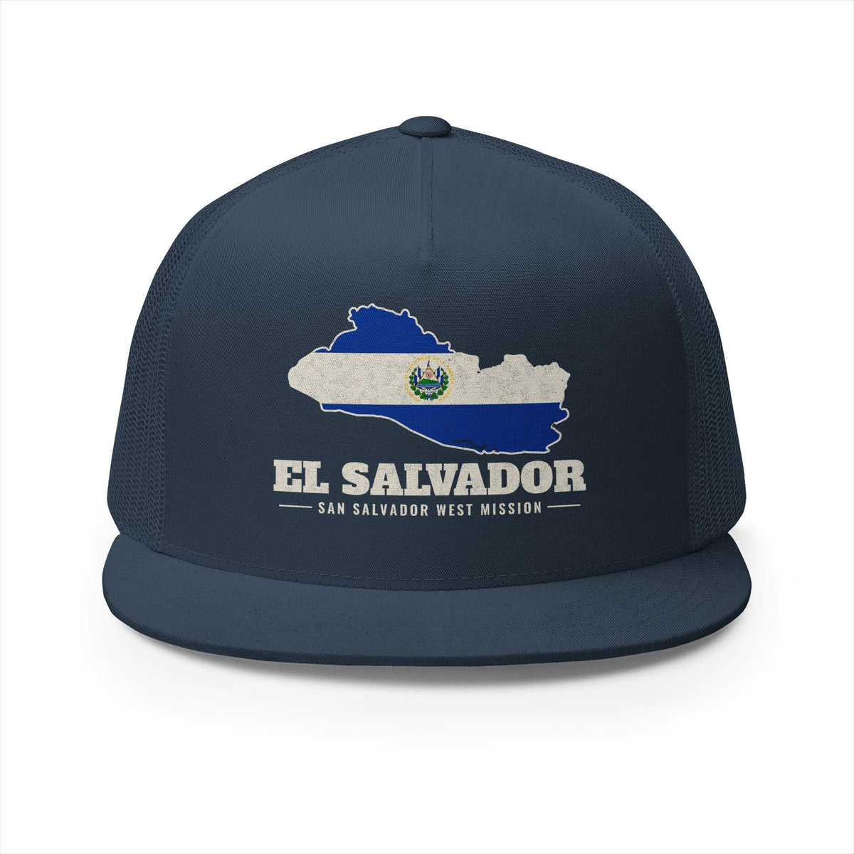 El Salvador San Salvador West Mission Flag Map Trucker Hat