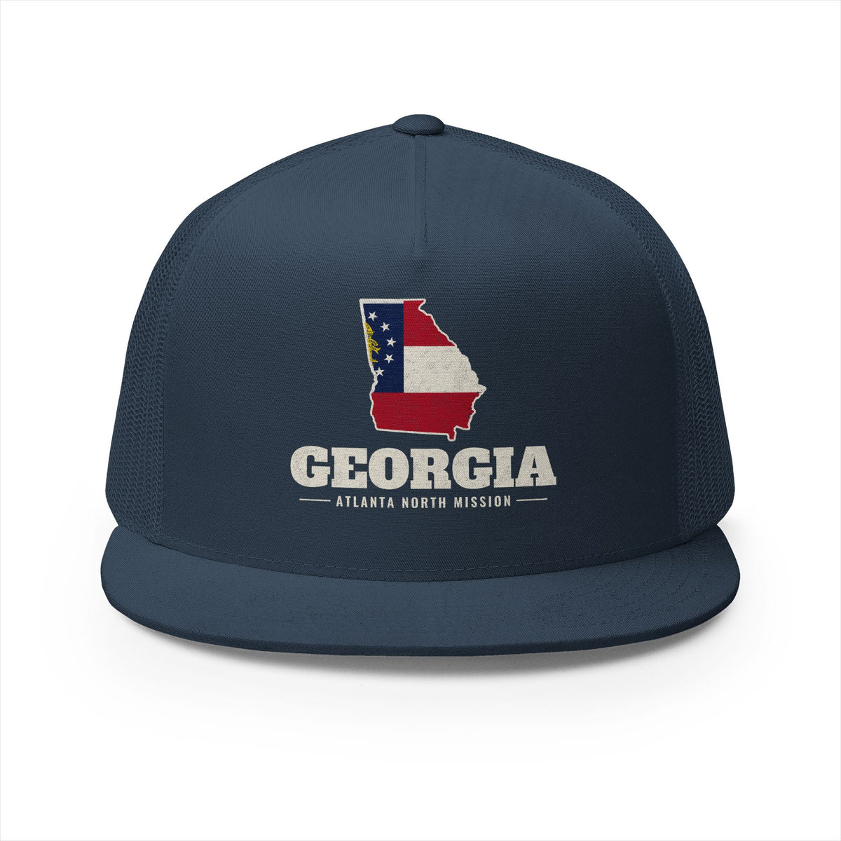 Georgia Atlanta North Mission Flag Map Trucker Hat