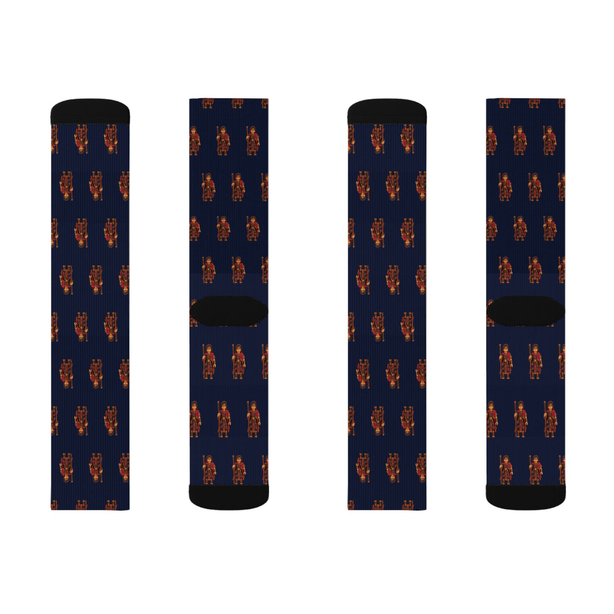 Lemuel Brick Chess crew socks by Weak Things view 2