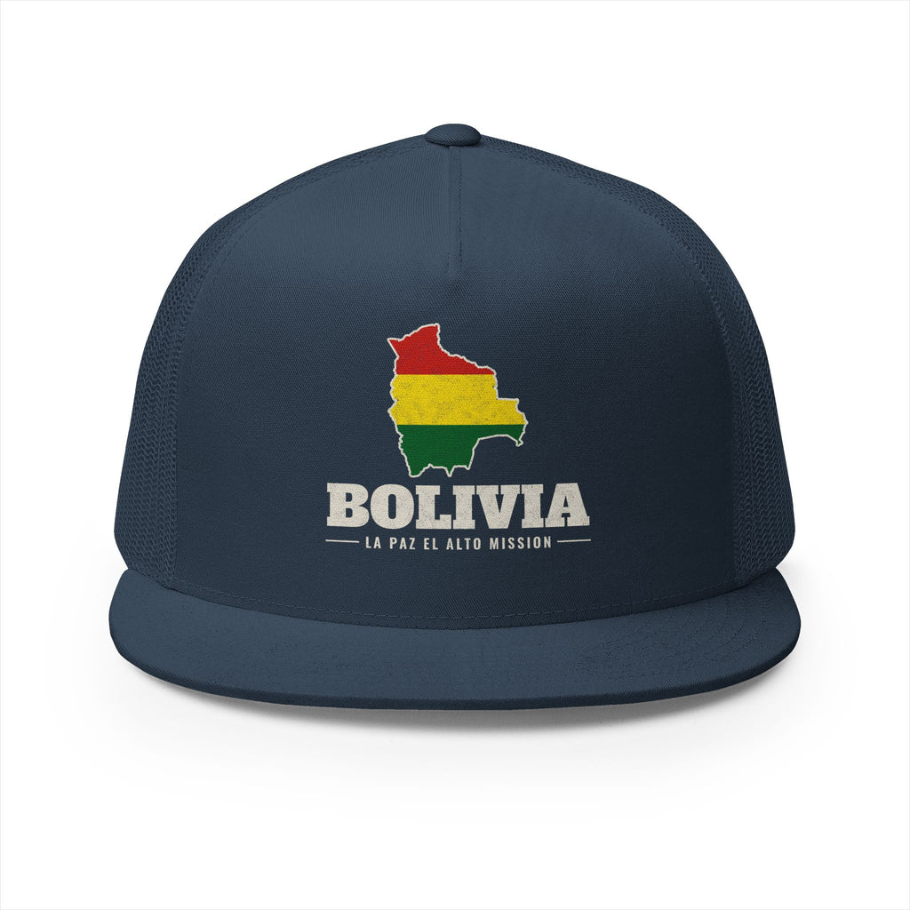 Bolivia La Paz El Alto Mission Flag Map Trucker Hat