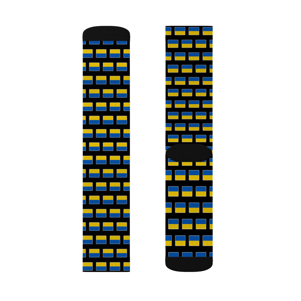 Ukraine Mission Flag Socks
