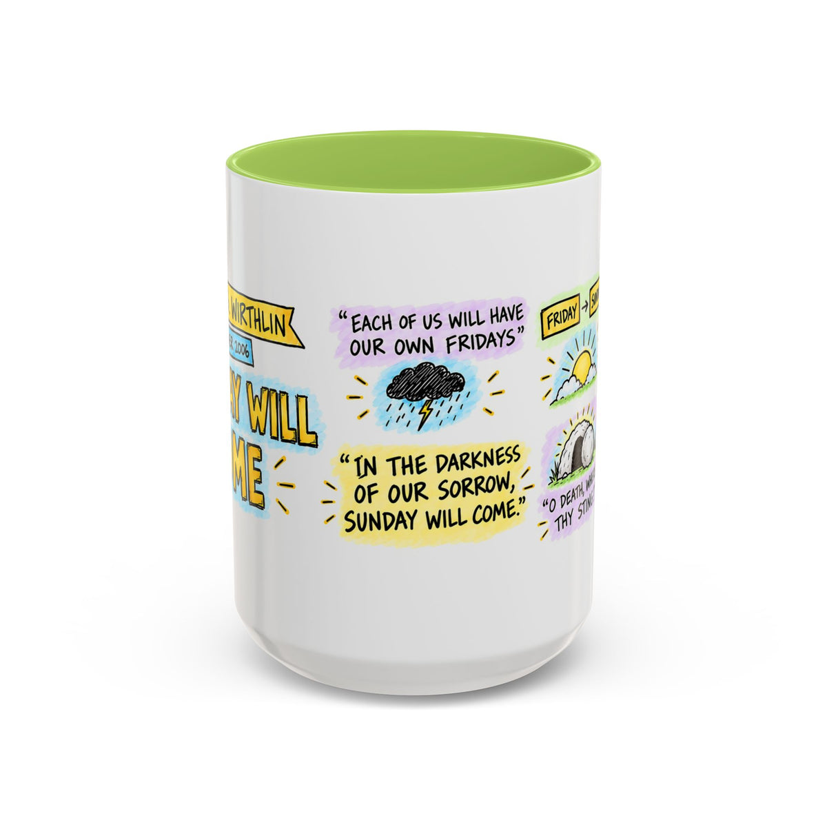 Sunday Will Come Sketch Note Mug — Joseph B. Wirthlin