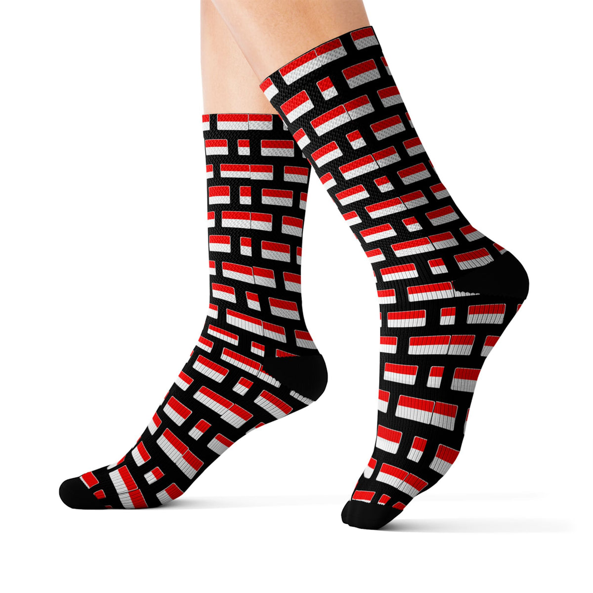Indonesia Mission Flag Socks