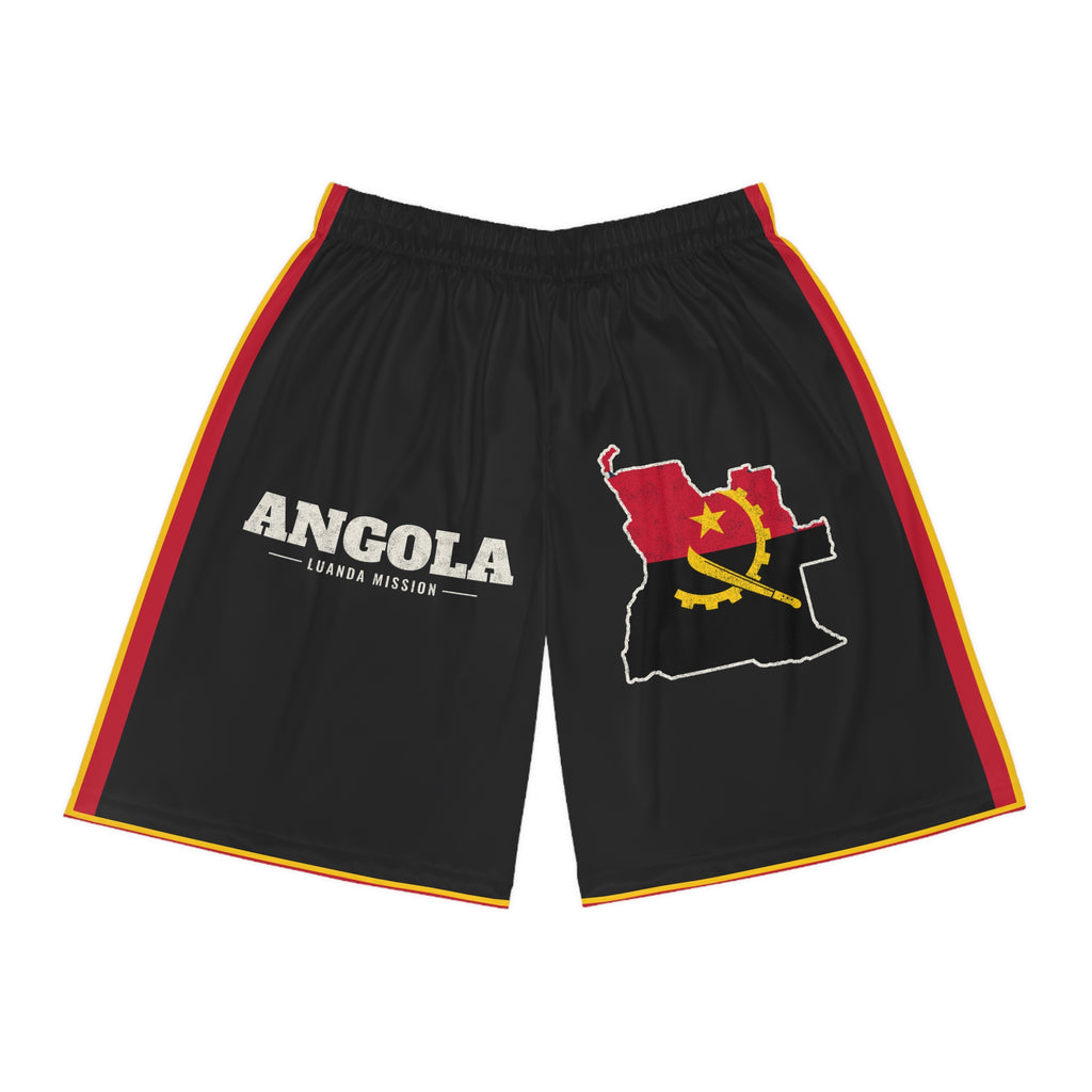 Angola Luanda Mission Basketball Shorts, front view