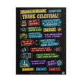 Think Celestial! Sketch Note Poster (Black) — Russell M. Nelson