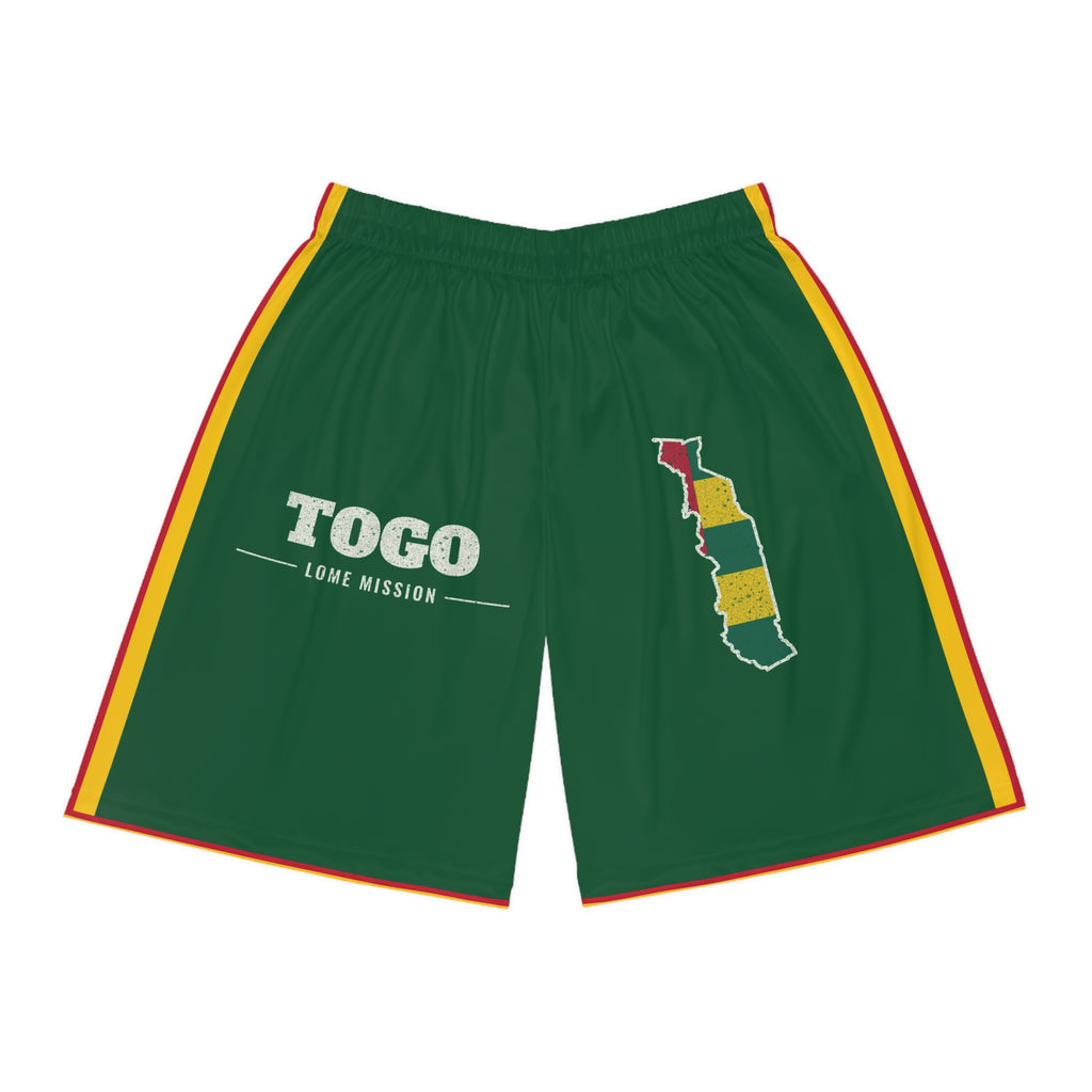 Togo Lome Mission Basketball Shorts, front view