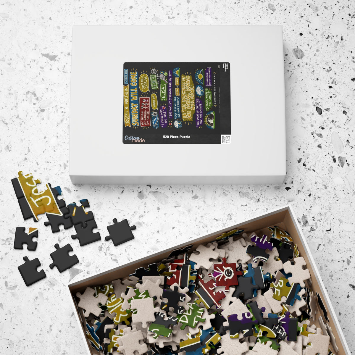 Sunday Will Come Sketch Note 520-Piece Puzzle — Joseph B. Wirthlin
