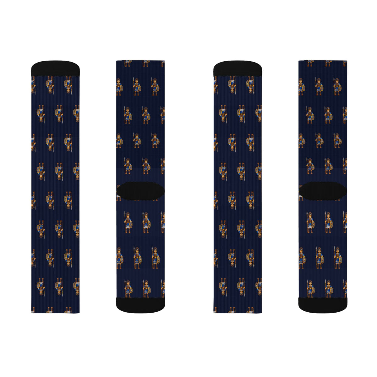 Stripling Warriors Brick Chess crew socks by Weak Things view 2