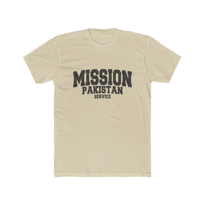 Pakistan Service Mission T-Shirt in Solid Cream, front view