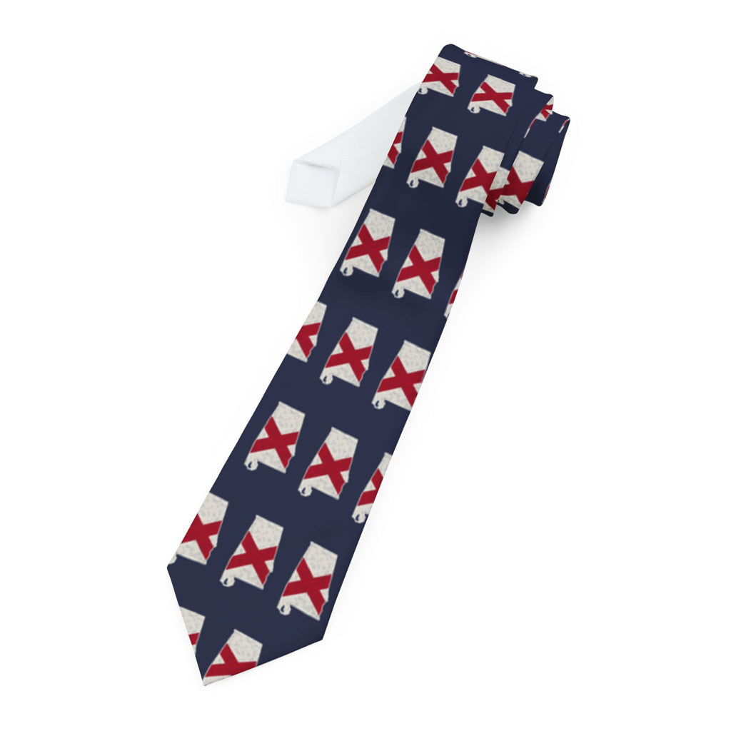 Alabama Mission Flag Map Tie